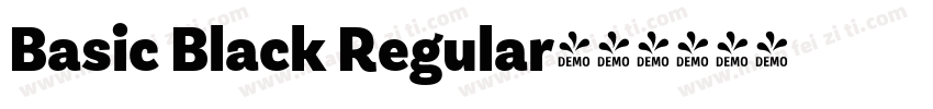Basic Black Regular字体转换